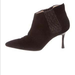 Manolo Blahnik Suede Ankle Boots